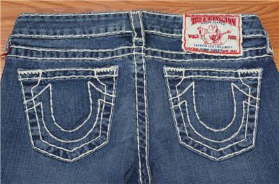 TRUE RELIGION JOHNNY SUPER T 10502NBT2 JEANS 28 MADE IN USA