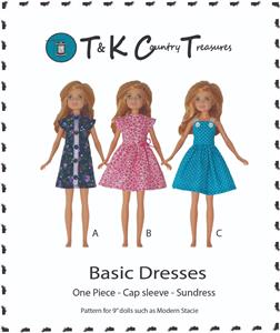 Sewing Pattern For Modern Stacie 9 Barbie Doll Clothes By Tkct 3