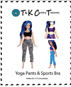 Sewing Pattern For Curvy Barbie Fashionista Doll Clothes By Tkct