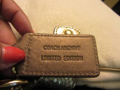 NEW 13783 Coach LtdEd Bleecker Embossed Exotic Python Foldover