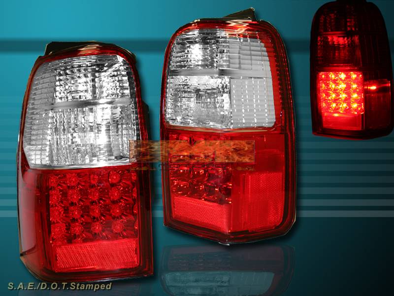 2001-2002 TOYOTA 4RUNNER RED LED TAIL LIGHTS PAIR NEW | eBay 2001 toyota 4runner headlight wiring 