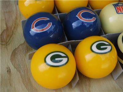 chicago bears billiard balls