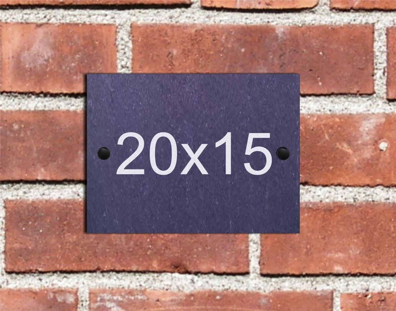 17 X 13cm número de puerta de casa de pizarra Firmar/Placa D1 Rosa Diseño sólo £ .9 .99 