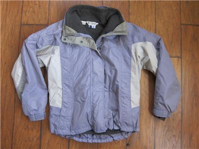 Columbia Womens 3 In 1 Purple Gray Winter Coat Parka Ski Snowboard