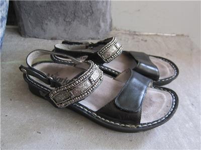 Alegria Pg Lite Ver 834 Blk Verona Pewter Leather Sandal Mary Jane Womens 37 7 - Alegria Leather Slip On Mary Janes With Adj Strap Tuscany Alegria Pg Lite Ver 834 Blk Verona Pewter Leather Sandal Mary Jane Womens 37 7 - Alegria Leather Slip On Mary Janes With Adj Strap Tuscany