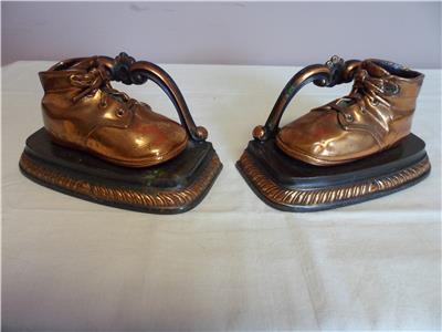 brass baby shoes