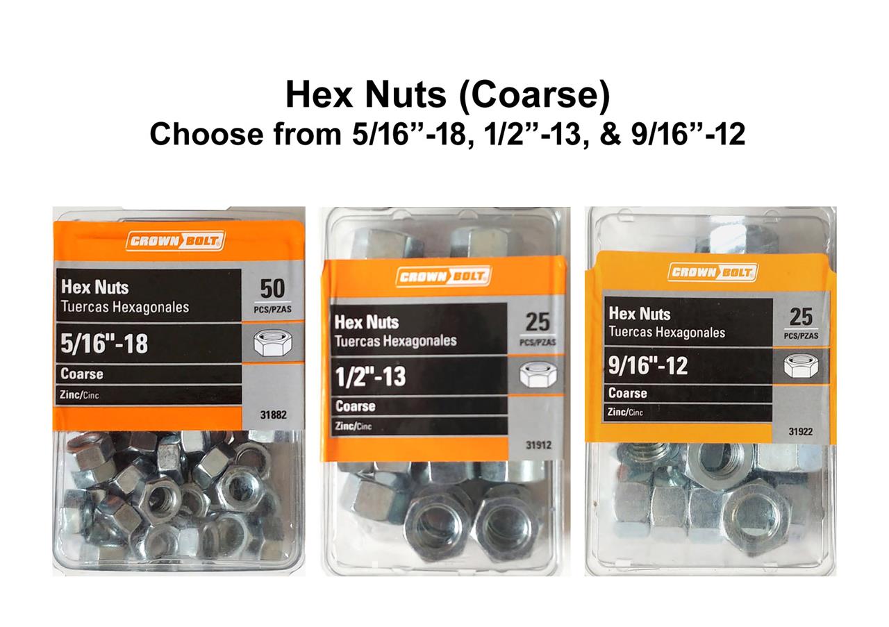 Hex Nuts Fine / Coarse Zinc Choose Size - Bild 13 von 14