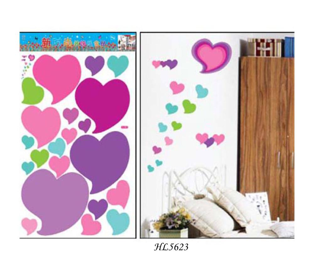Love Hearts Romance Couples Wall Paper Stickers 8 Styles (Pick Your Choice)