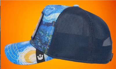 Goorin Bros All Ears Blue and Van Gogh Fox Hat Friday Drop LE Goorin Bros All Ears Van Gogh Ya Heard Friday Drop Limited  main image 3