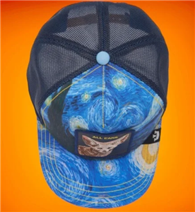 Goorin Bros All Ears Blue and Van Gogh Fox Hat Friday Drop LE Goorin Bros All Ears Van Gogh Ya Heard Friday Drop Limited  main image 2