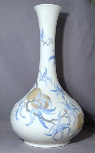 P. FSQ（vp#2)'DeLaRocha’ LLADRO 4754 HUGE 19 inch Vase with Peaches 1971-1979 | eBay