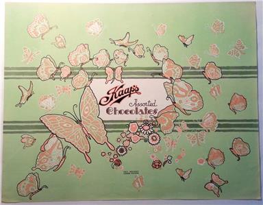 1920 S Vintage Candy Box Lid Label Kaap S Chocolates Kaap S