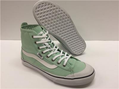 mint green high top vans