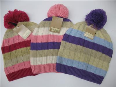 Women’s Cable Knitted Winter Beanie Hat Warm Ladies Fashion Pom Cap Soft Earflap
