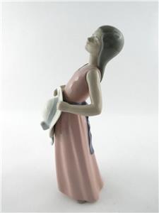 Lladro SUN HAT GIRLS Dreamer Figurine 5008 Pink Dress A+ CONDITION