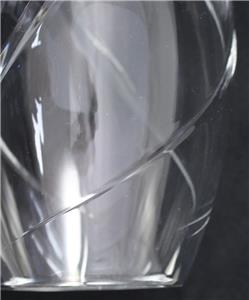 Tiffany & Co. クリスタル花瓶 リブデザイン Tiffany and Co Crystal Swirl Optic 8 Inch Flower Vase | eBay