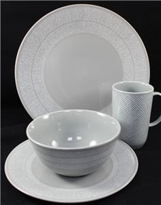 Wedgwood Vera Wang Vera Simplicity Gray Four Piece