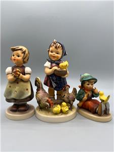 Lot of 3 Hummel Goebel Figurines TM5 For Mother Feeding Time and