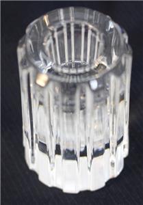 Tiffany and Co Atlas Crystal Set of Two Single Light Candlesticks