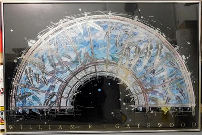 William Gatewood Metallic Lithograph Olan Fan Ii Excellent