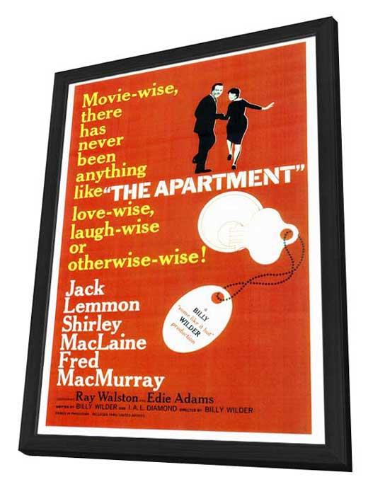 El Apartamento Movie Poster 27 X 40 En Marco De Madera De Lujo