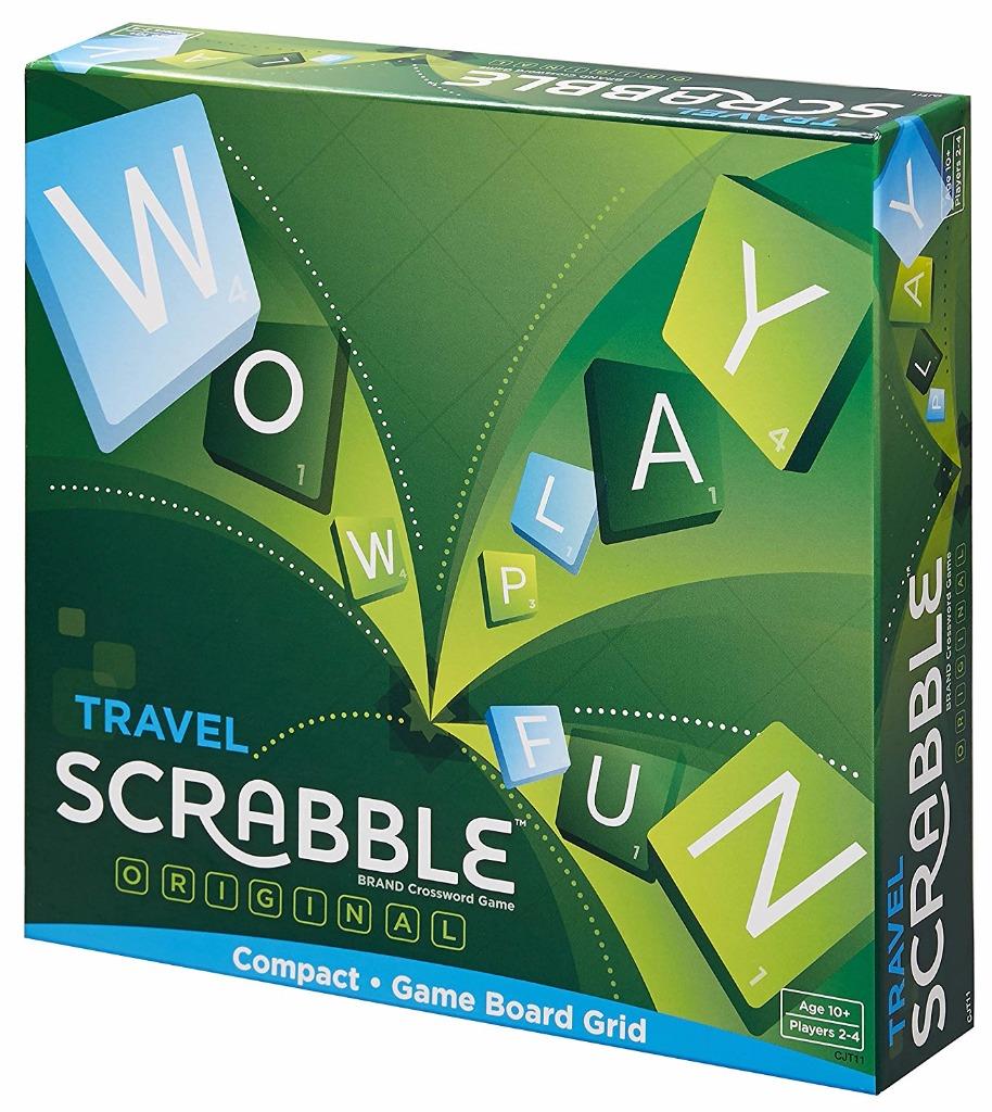 Scrabble Travel Board Game Crossword Kids Family Fun Toys Educational