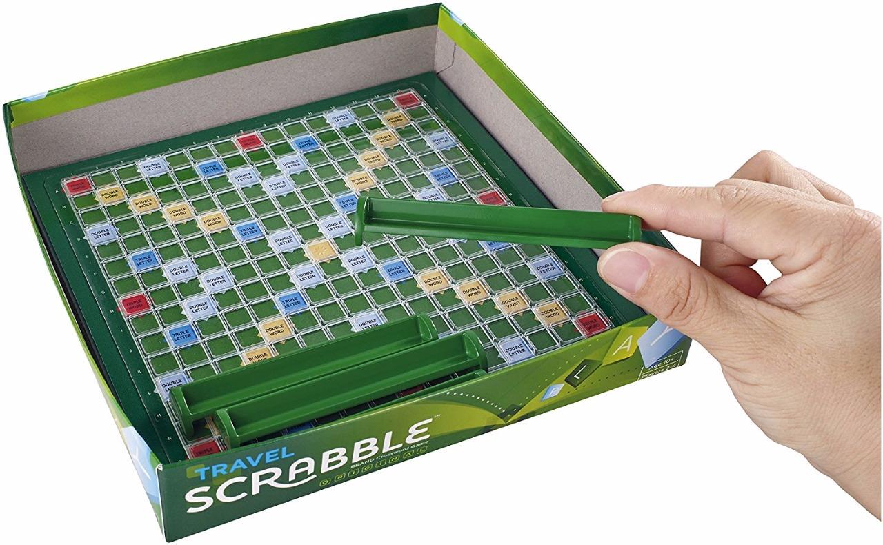 Scrabble Travel Board Game Crossword Kids Family Fun Toys Educational