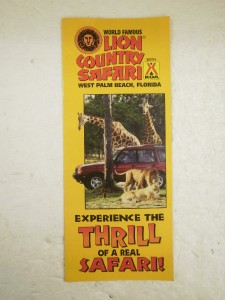OLDER TRAVEL BROCHURE- LION COUNTRY SAFARI, FLORIDA- NEW ...