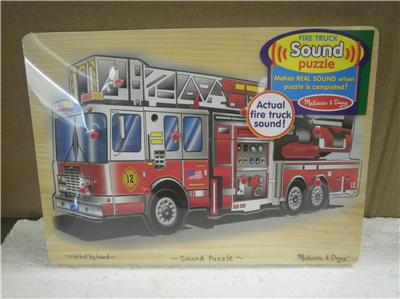 melissa and doug fire truck sound puzzle