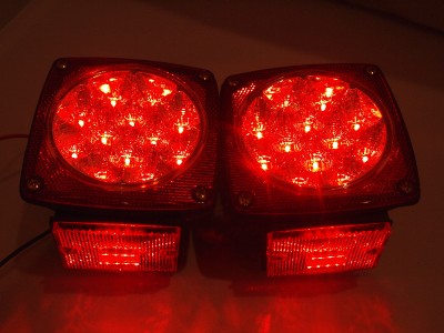 LED Boat Trailer Utility Enclosed Tail Light Set Kit ... wiring harness for trailers 