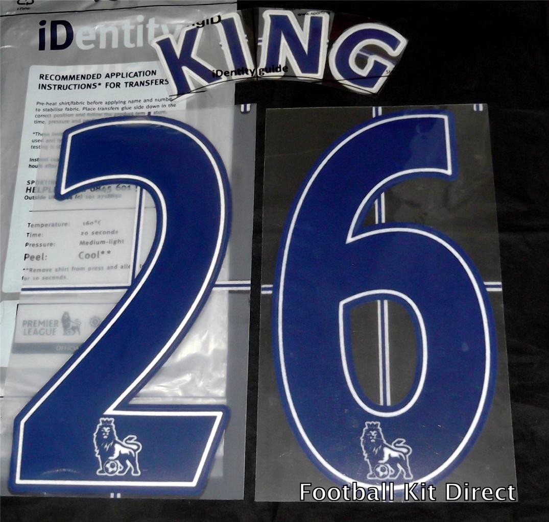 Tottenham Bale 11 Premier League Football Shirt Name Set Lextra Spurs