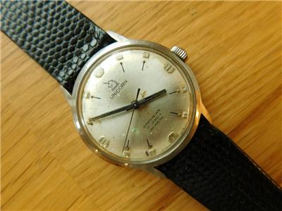 Vintage Swiss UNICORN (ex Rolex) Amphibian Mens Watch ...