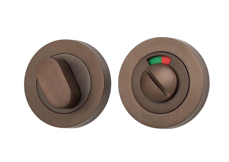 IVER round,concealed fix forged privacy turn,9 finishes indicator lock,52 mm - Picture 11 of 18