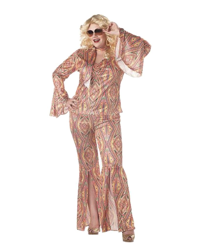 Quality Ladies Disco Diva Discolicious 70s 80s Costume Plus 3XL Size 18 ...