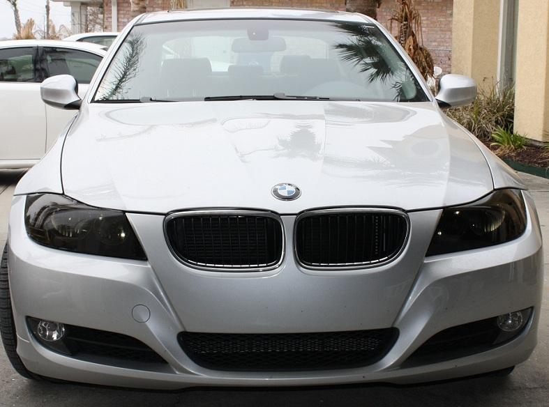 06-11 BMW E90 3 SERIES SEDAN SMOKE HEAD LIGHT PRECUT TINT ...