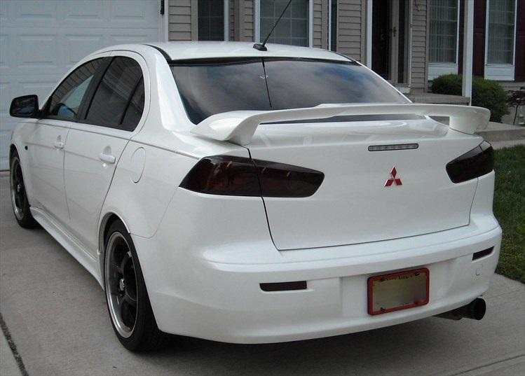 08-14 MITSUBISHI LANCER SMOKED TAIL LIGHT PRECUT TINT ...