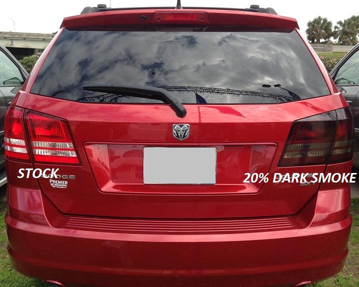 Smoke Rvinyl Rtint Headlight Tint Covers for Dodge Journey 2009-2018