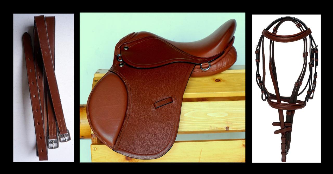 12 English All Purpose Show Trail Mini Pony Saddle Bridle