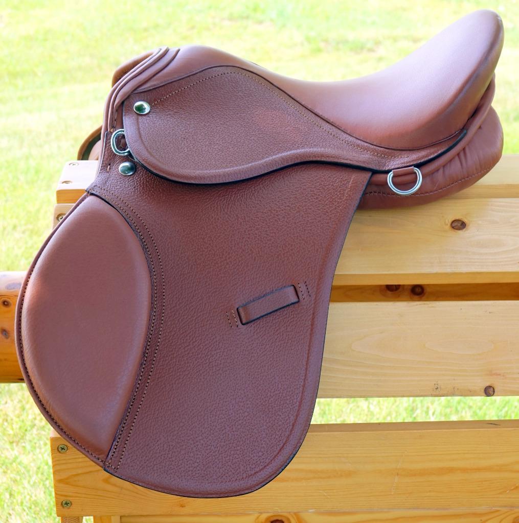 12" Economy BROWN /TAN Close Contact Equitation Games Event Kids Saddle Just In 