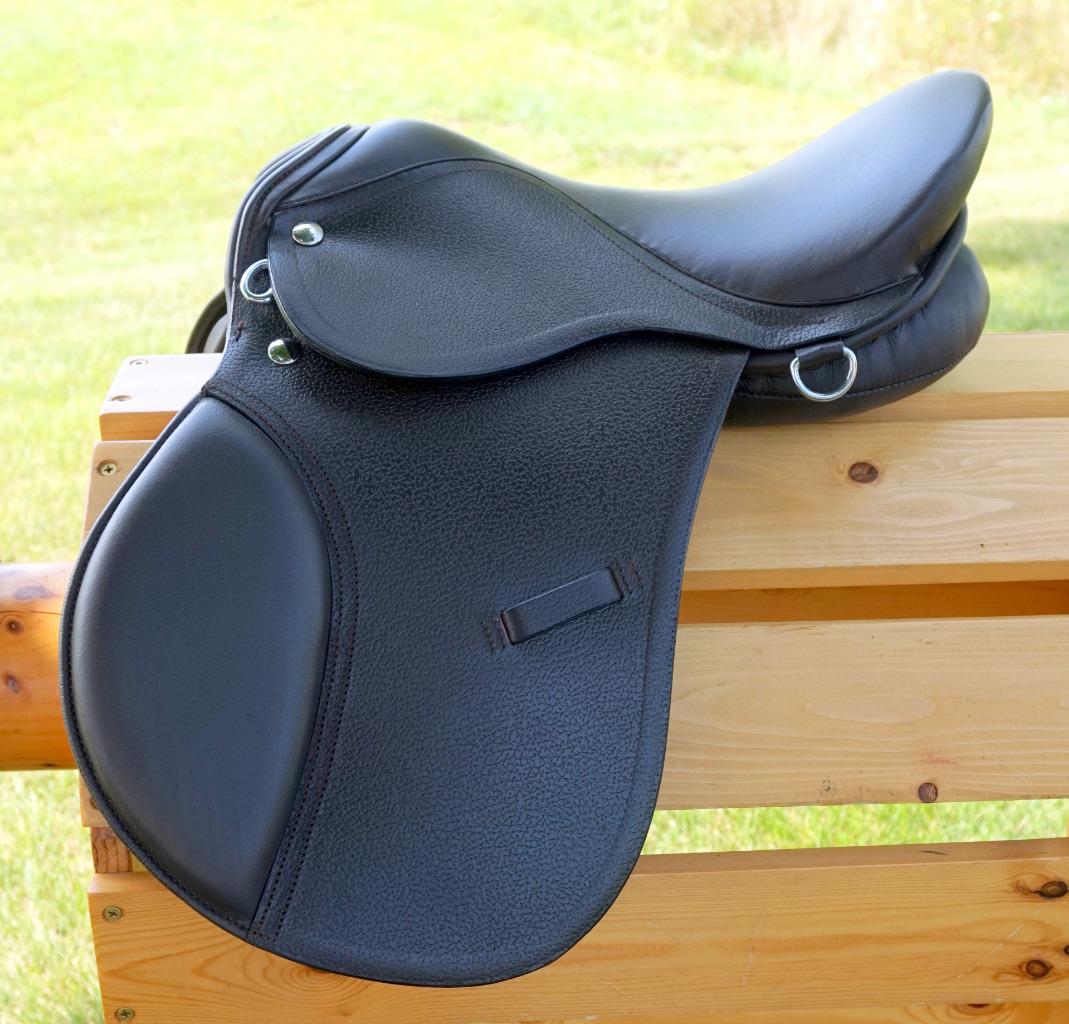 12" Economy BROWN /TAN Close Contact Equitation Games Event Kids Saddle Just In 