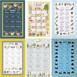 Ulster Weavers 2021 2020 19 Cotton Calendar Tea Towels Sloth Seasonal Dog Cat Ebay ulster weavers tea towel calendar 2021