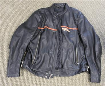 Men's Harley Davidson Leather Motorcycle Jacket Zip Out Liner Size