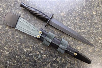 William Rodgers Fairbairn Sykes Commando Knife Black Sheffield