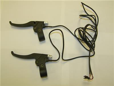 Ebike brake lever cut off switch CONNECTORS w//14G wires gold connectors
