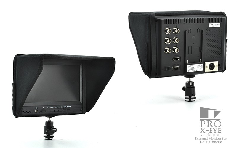 7 Inch On Camera External LCD Monitor for DSLR Video Camcorder HD 1080P ...