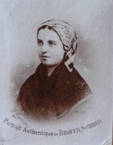 St Bernadette RARE Photo 1860 & Religious Habit RELIC & Fleurs de ...