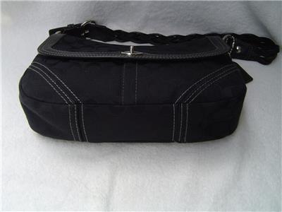 coach black shoulder strap