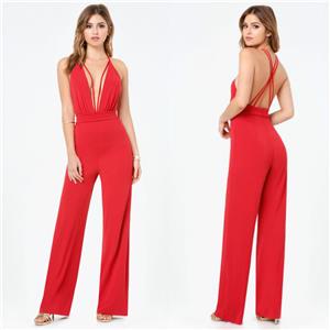 bebe red jumpsuit