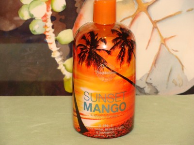 BATH AND BODY WORKS TEMPTATIONS SUNSET MANGO 16OZ 3IN1 BODY,HAIR