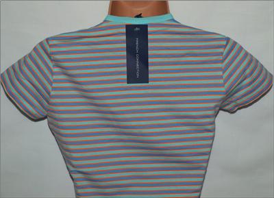 BNWT WOMEN/'S FCUK FRENCH CONNECTION T SHIRT TOP XSMALL NEW V NECK STRIPED